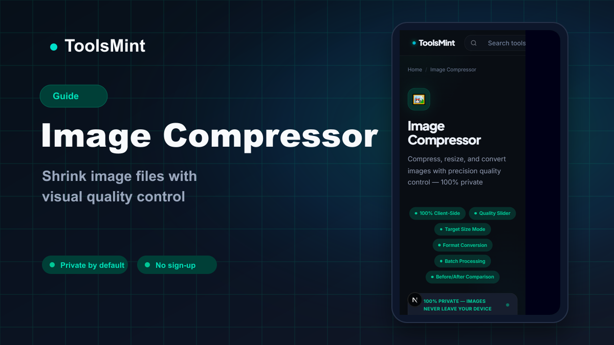 How To Use ToolsMint Image Compressor: Quality Slider, Batch Images ...